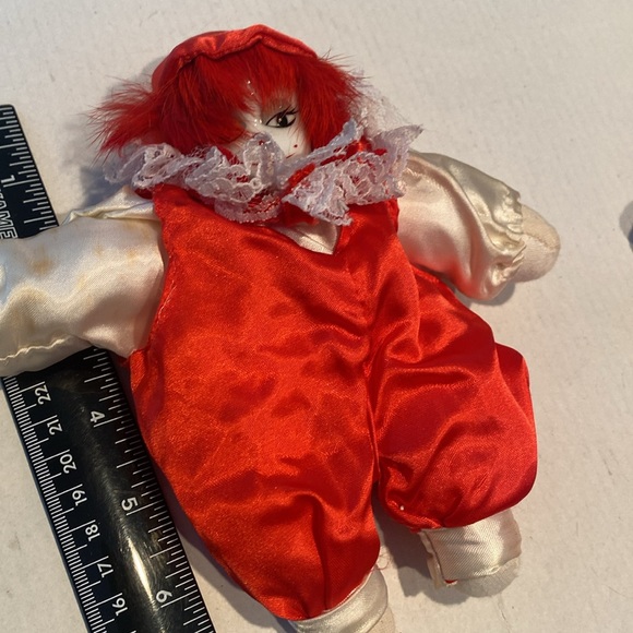 Vintage Three Valentines or Christmas Clowns - Picture 2 of 5